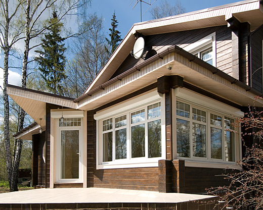 Окна ПВХ в деревянном доме